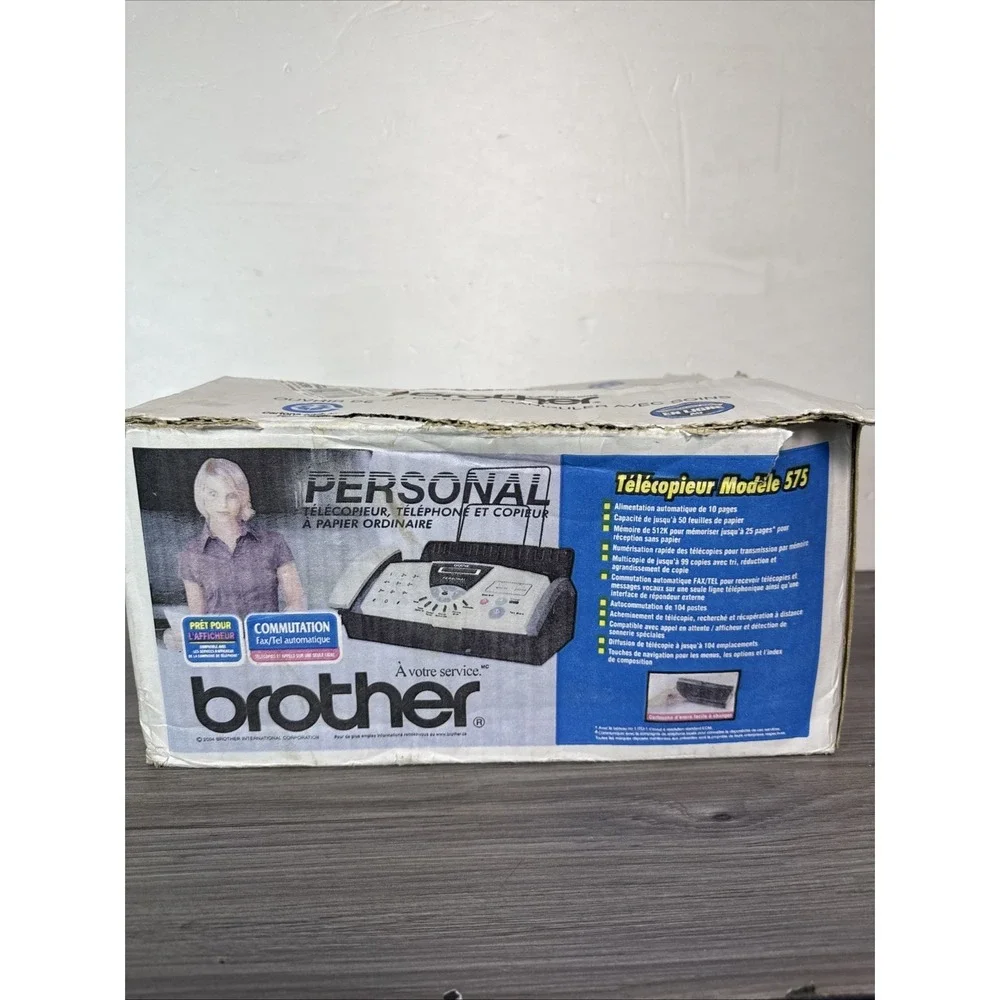 New Open Box Brother FAX-575 Personal Office Paper Fax‎ Phone Copier Machine